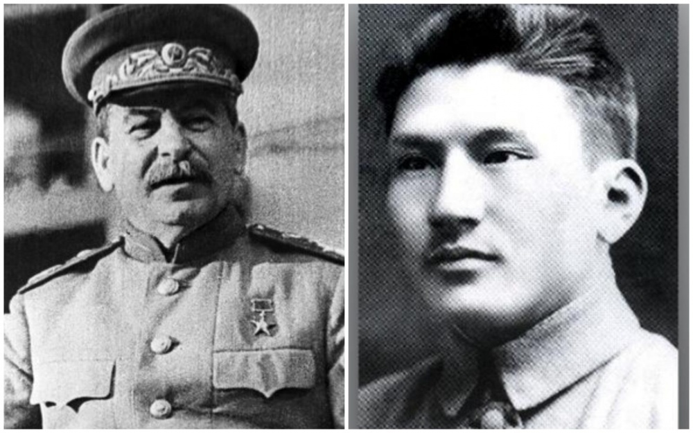 Олар бір қызды көтеріп, оның аузына келді